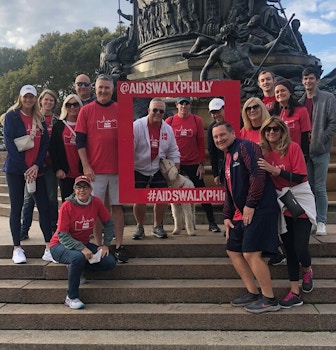 Aon Pride Participates In Aids Walk Philly T-Shirt Photo