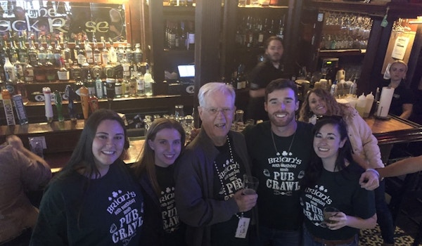 Brian's 80th Birthday Pub Crawl With Grandchildren T-Shirt Photo