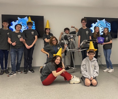 Ocebots First Robotics Team Ready For The Competition! T-Shirt Photo