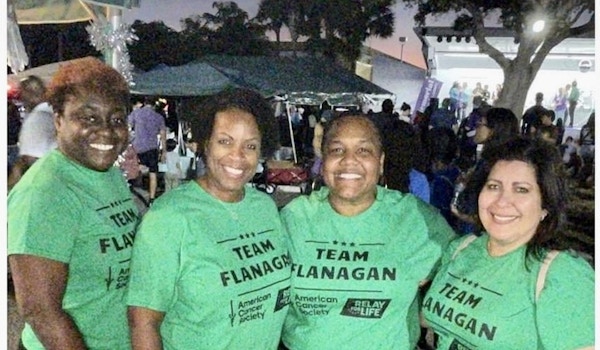 Team Flanagan At American Cancer Society Relay For Life T-Shirt Photo
