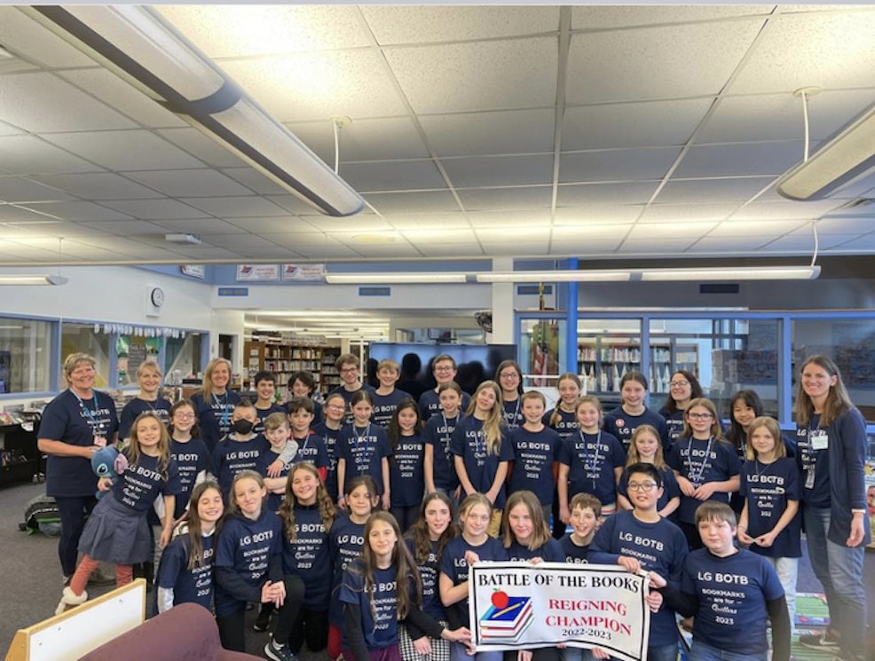 Lake George Elementary Battle Of The Books Teams T-Shirt Photo