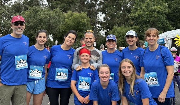 Picture of Team Sam Running To Defeat Childhood Cancer Custom T-Shirt Design Team Sam Running To Defeat Childhood Cancer T-Shirt Photo