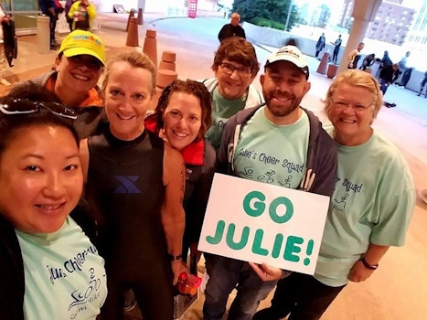 Julie’s Ironman Cheer Squad! T-Shirt Photo