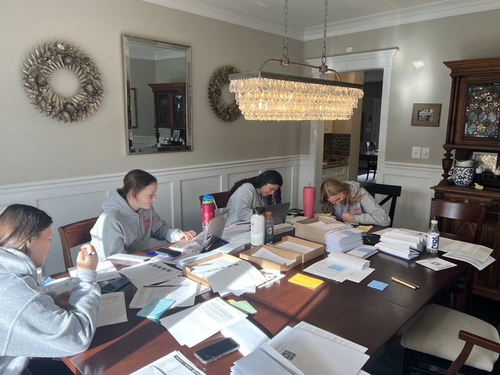 Hard At Work   Letter Writing T-Shirt Photo