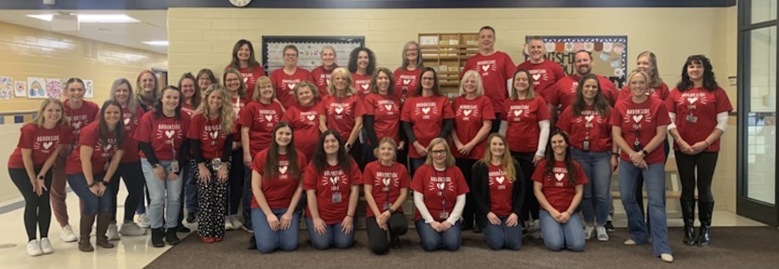 Our Elementary School Showing Some "Brookside Love!" On Valentine's Day! T-Shirt Photo