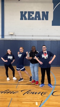 Kean Unified Sports Athletes And Partners Showing Off Their Merch ! T-Shirt Photo