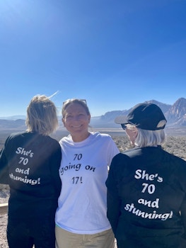 Celebrating A Milestone Birthday  In Red Rock Las Vegas T-Shirt Photo
