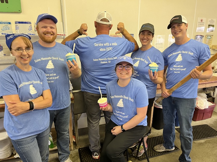 Salem Mennonite Church County Fair Homemade Ice Cream Booth T-Shirt Photo