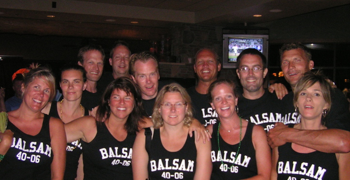 Balsam Buddies Turning 40 In 2006 T-Shirt Photo