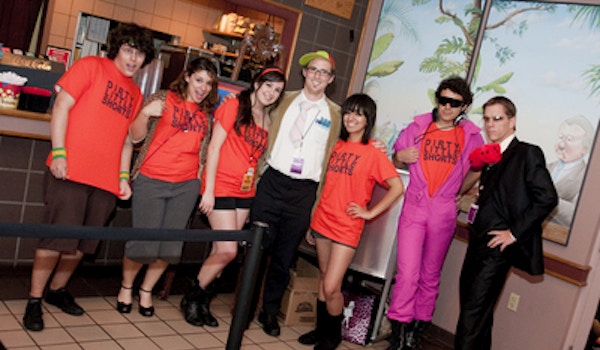 Dirty Little Shorts Team At The Florida Film Festival T-Shirt Photo