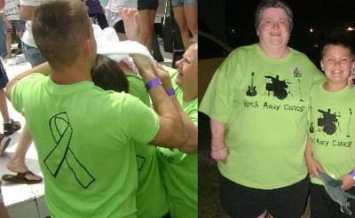 Rock Away Cancer Relay For Life T-Shirt Photo