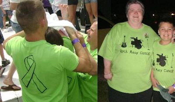 Rock Away Cancer Relay For Life T-Shirt Photo