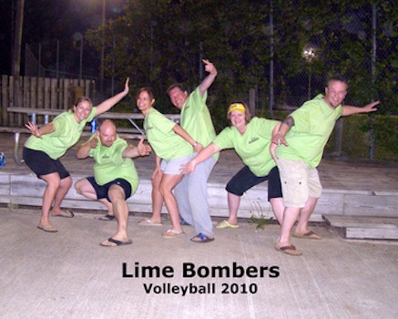 Lime Bombers Volleyball 2010 T-Shirt Photo
