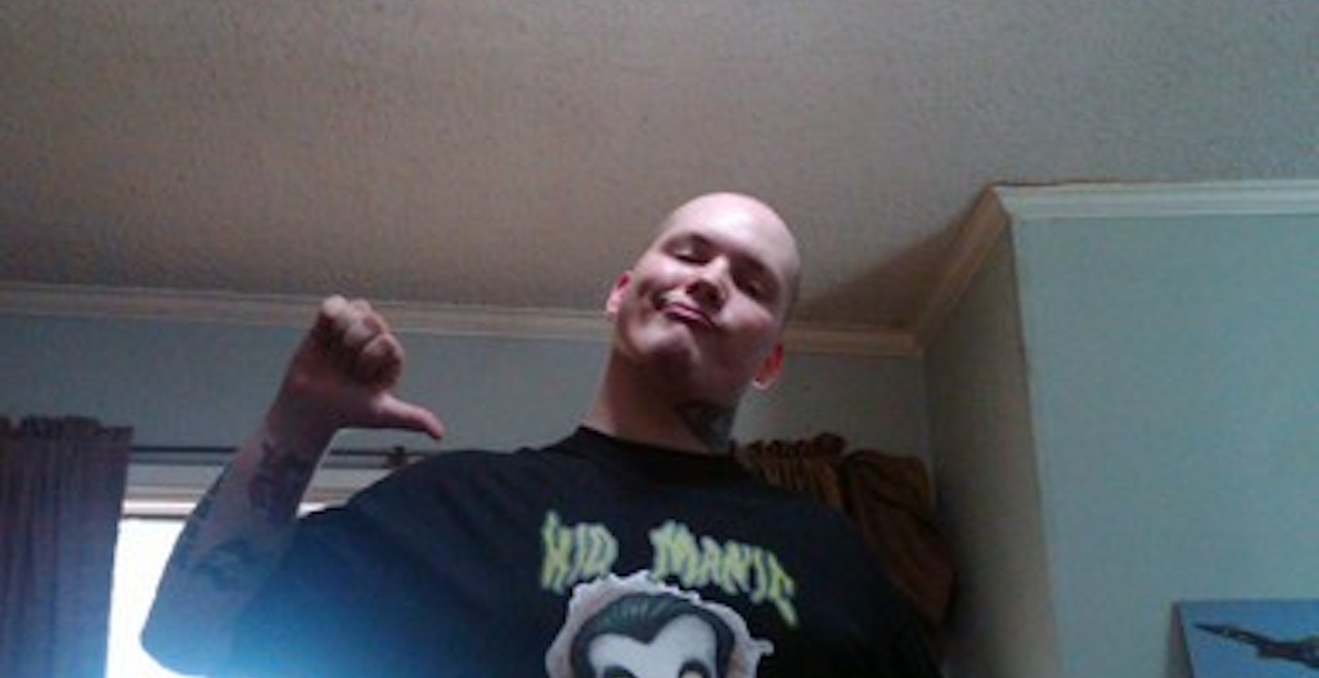 Picture of Kid Manic Front Custom T-Shirt Design Kid Manic Front T-Shirt Photo