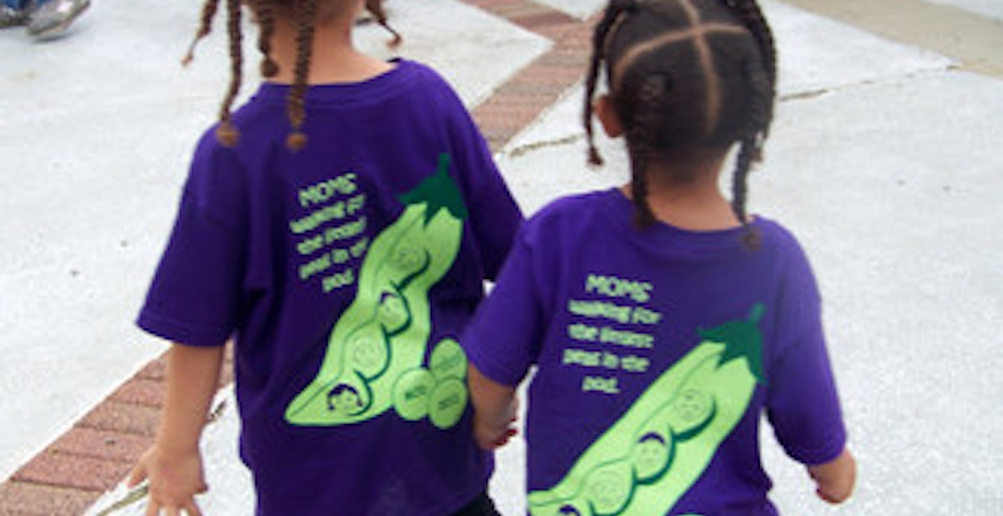 Girls Posing In Their March Of Dimes Team Shirts T-Shirt Photo