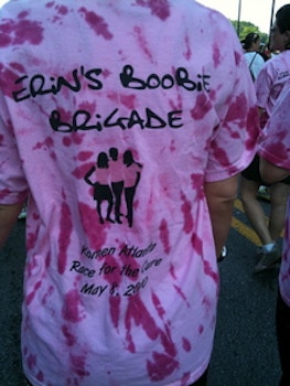 Erins Boobie Brigade T-Shirt Photo