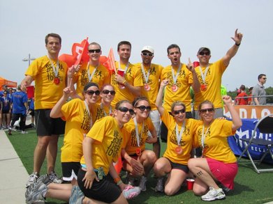 Finish Line After 192 Relay Race! T-Shirt Photo