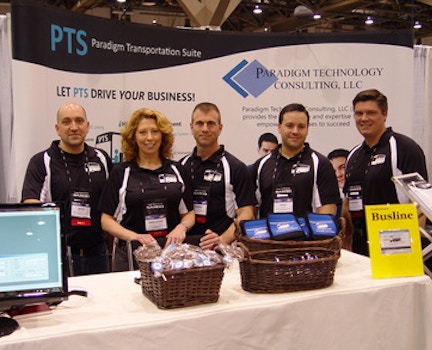 Ptc Group At United Motorcoach Expo In Vegas 2010 T-Shirt Photo