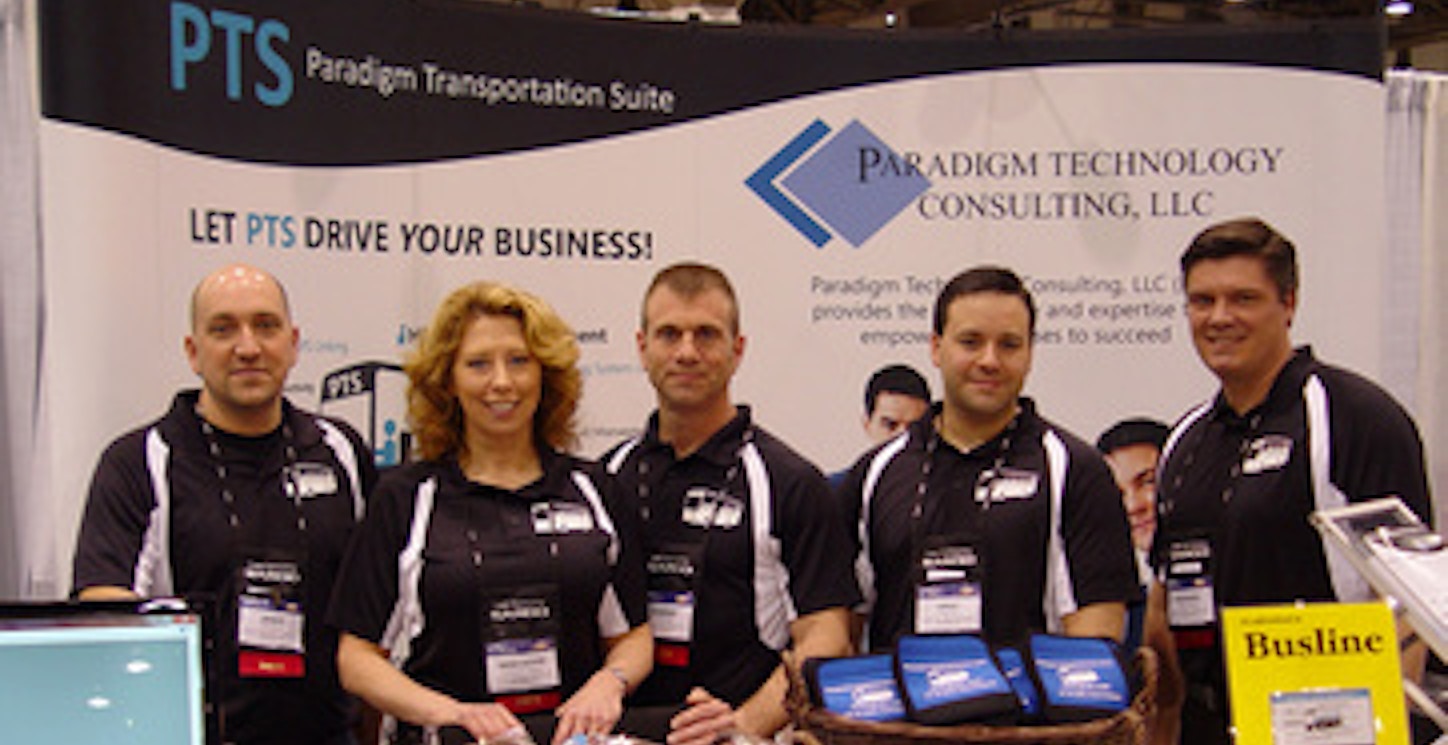 Ptc Group At United Motorcoach Expo In Vegas 2010 T-Shirt Photo