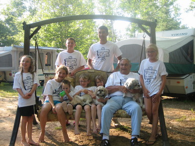 Bubba And The Grandkids T-Shirt Photo
