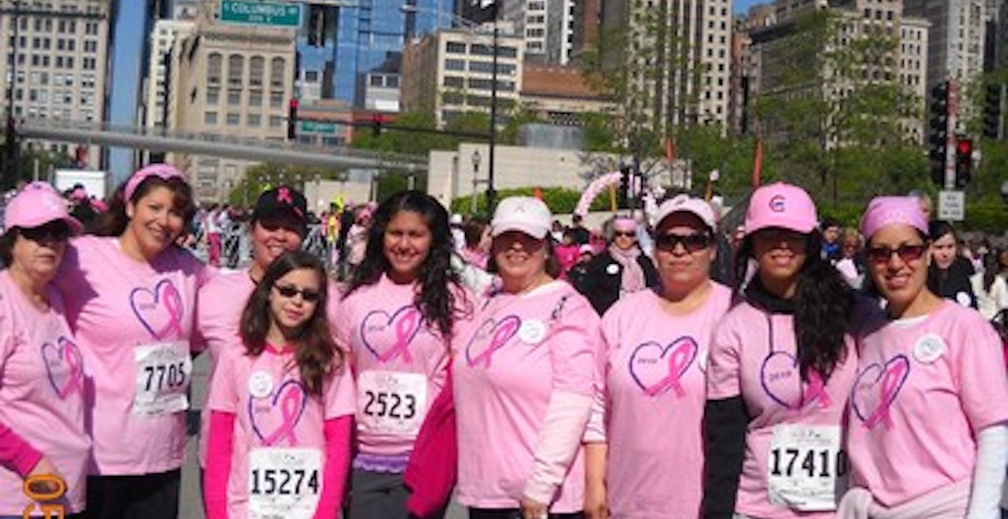 Picture of The Walk To Empower For Breast Cancer Custom T-Shirt Design The Walk To Empower For Breast Cancer T-Shirt Photo