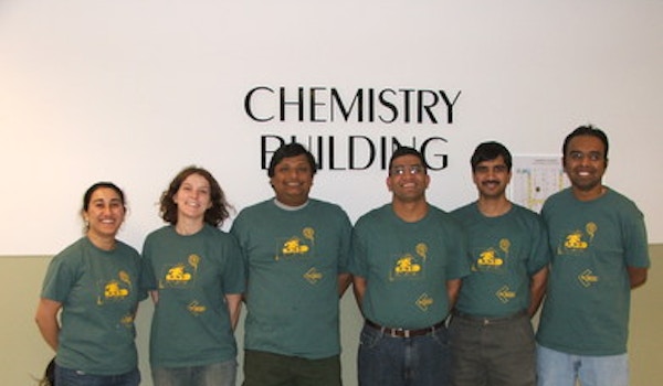 Chow Lab In Wayne State Colors T-Shirt Photo