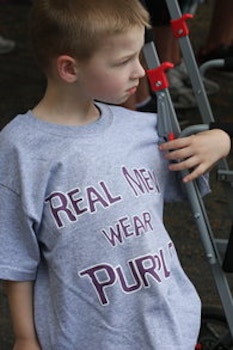 Real Men Wear Purple At The Relay For Life Of Plainville T-Shirt Photo