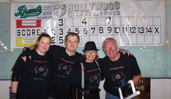 Those About To Rock! Curling Team T-Shirt Photo