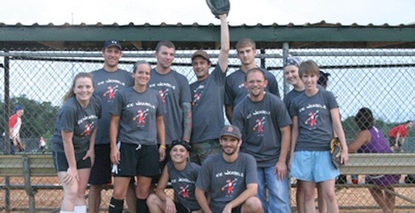Picture of Ice Weasels Team Photo Custom T-Shirt Design Ice Weasels Team Photo T-Shirt Photo