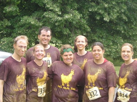 Team Mama Llamas At The Ms Mud Run T-Shirt Photo