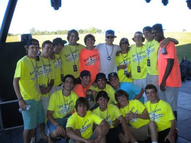 Some Of The Crew With Sam Adams T-Shirt Photo