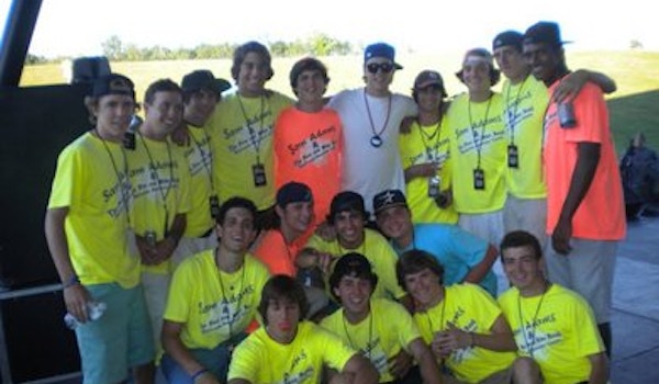 Picture of Some Of The Crew With Sam Adams Custom T-Shirt Design Some Of The Crew With Sam Adams T-Shirt Photo