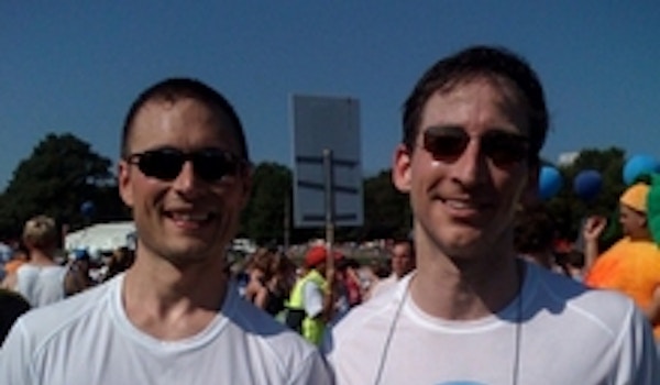 Chris F. And Dr. Gillian At The 10 K Peachtree Road Race T-Shirt Photo