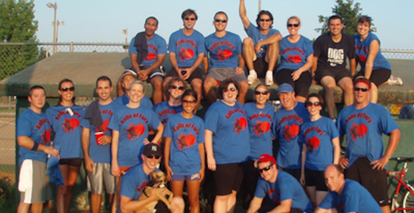 Balls Of Fury Kickball Team T-Shirt Photo
