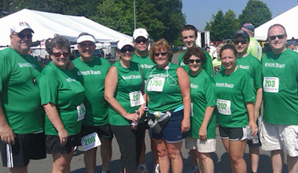 Kevin's Team At The Ge/Petit Family 5 K Road Race T-Shirt Photo