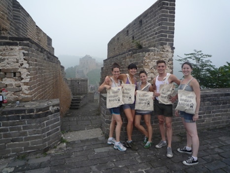 Tze Chun Dance Company On The Great Wall! T-Shirt Photo