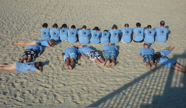 "Inking" It Up On The Beach T-Shirt Photo