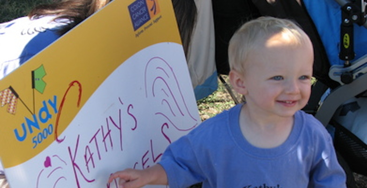 Bradley Wearing His Kathy's Angels Tshirt! T-Shirt Photo