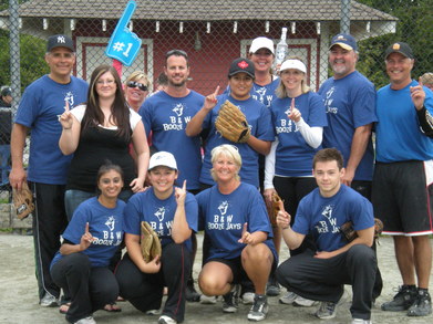 B & W Booze Jays Team Photo T-Shirt Photo