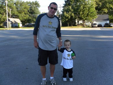 Papa & Jj In Als Walk 4 Life T-Shirt Photo