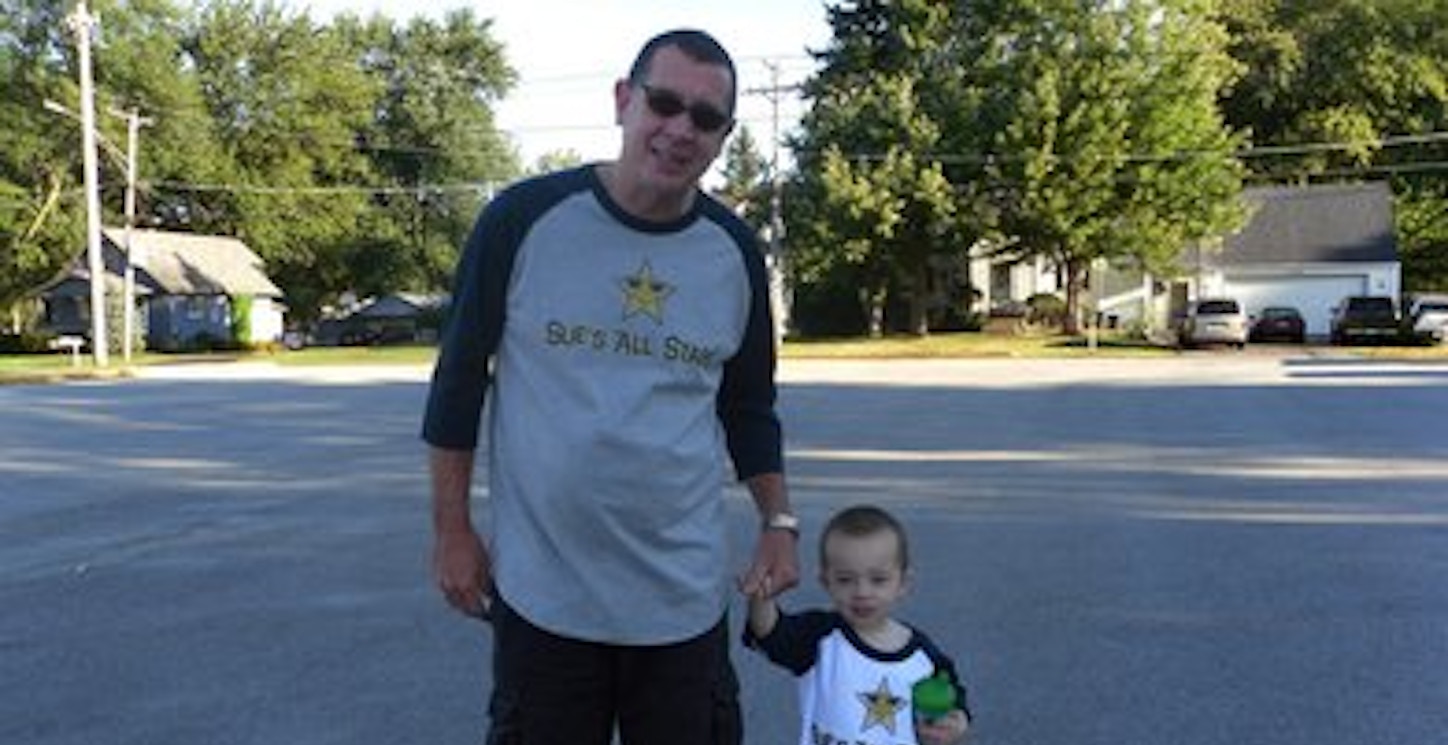 Papa & Jj In Als Walk 4 Life T-Shirt Photo