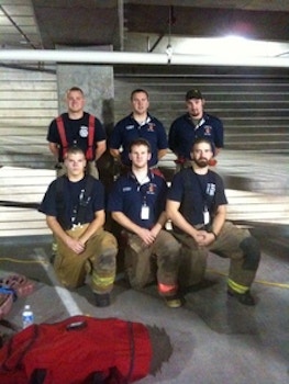 Novfd Before The 9 11 Memorial 110 Story Stair Climb T-Shirt Photo