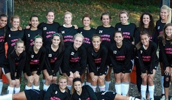 Soccer Team Supporting Cancer T-Shirt Photo