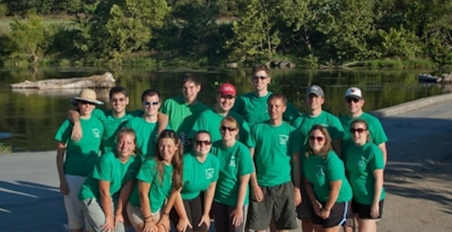 2010 Kickball Team Building Canoe Trip T-Shirt Photo