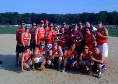 First Place Winners In The Softball Tournament T-Shirt Photo