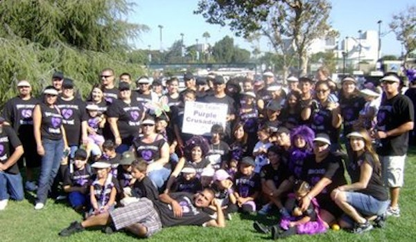 Purple Crusaders Lupus Walk 2010 Team Picture T-Shirt Photo