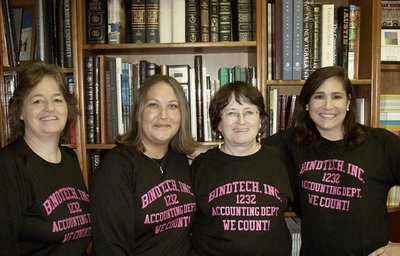 Bind Tech Accounting Dept.   We Count! T-Shirt Photo