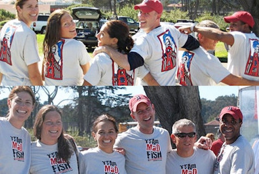 Team Mad Fish Kicks Cancers A&$! T-Shirt Photo