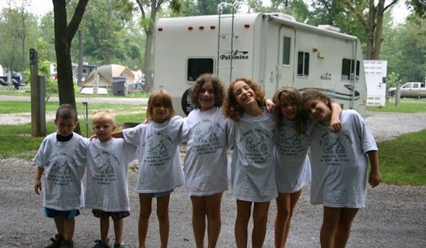 Family Camping At Indiana Beach T-Shirt Photo