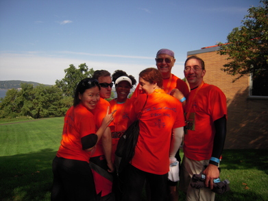 After 20 Miles, We're Still Smiling T-Shirt Photo